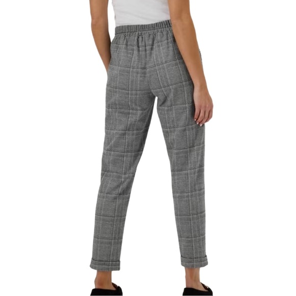 Bershka Gray Houndstooth Plaid Trouser Pants – Size Small – Tailored Suit Pants - Picture 3 of 12